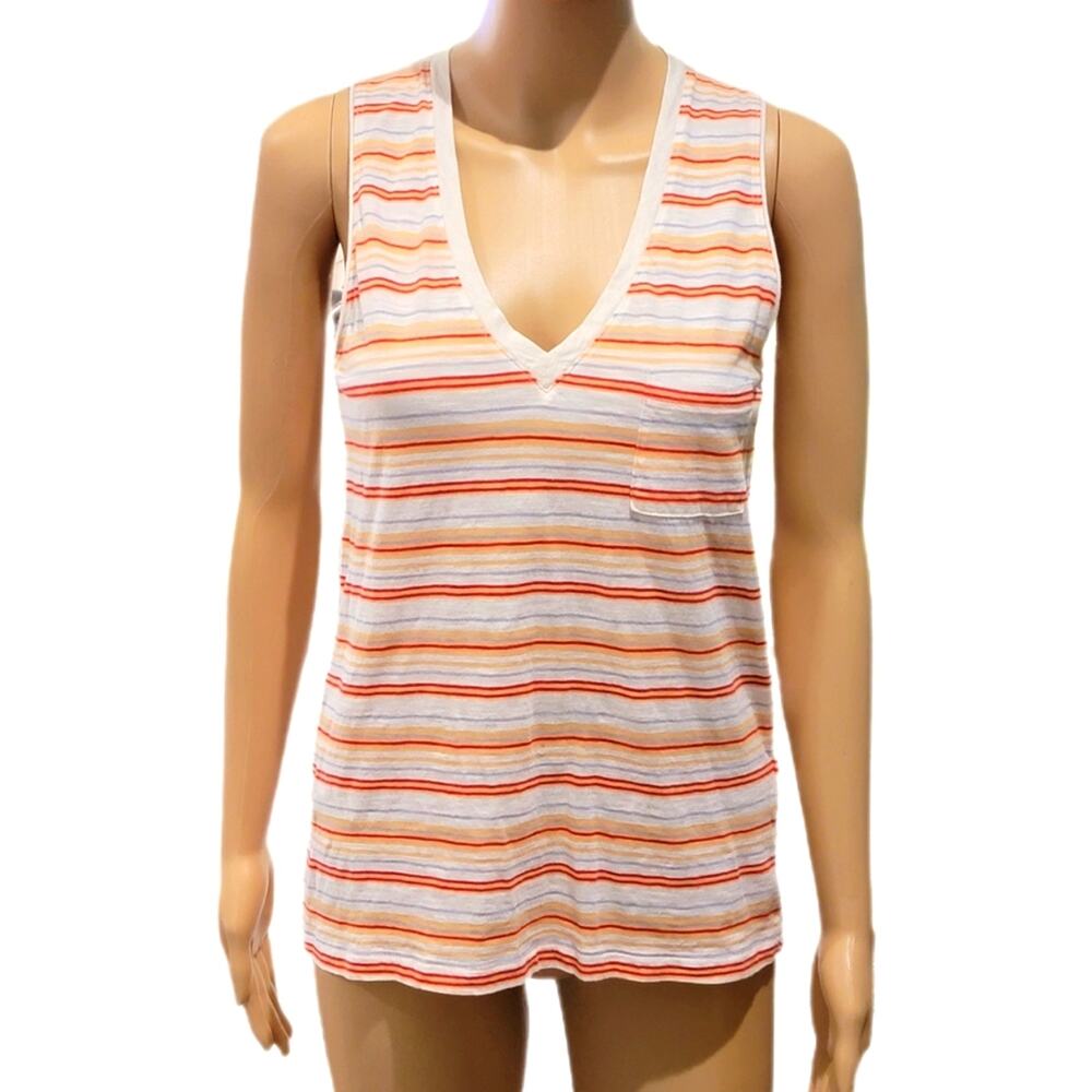 Madewell Striped Pocket Tank Top Medium